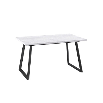 Стол LOFT-140, раздвижной 140(180)х85, СЕРЫЙ СЛАНЕЦ/ЧЕРНЫЙ